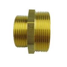 The copper-reducing copper is 1.5 inches in diameter. Double outer wire butt joints. Directly. Connector. Inline. Hexagon