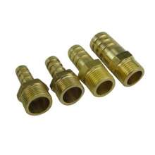 Zhongshuai copper joint 3/8" (3 points) copper outer wire pagoda Green head threaded air nozzle. Insert hose inner hole. Copper fittings.