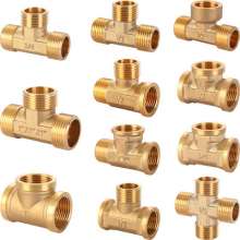 All copper 4 points thickened tee joints. Three outer wire trigeminal. The inner wire is inside and outside the trigeminal. Gas fittings pipe water heater threaded water pipe fittings. Trigeminal