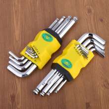 Luwei Hardware Allen Wrench Tool Medium Length Length L Type 9 Piece Hexagon Wrench Set Hardware Tools