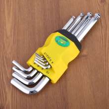 Luwei Hardware Allen Wrench Tool Medium Length Length L Type 9 Piece Hexagon Wrench Set Hardware Tools