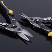 Luwei hardware tools straight aviation shears. Manual tin scissors. Quick cut. Heavy aviation shears