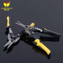 Luwei hardware tools straight aviation shears. Manual tin scissors. Quick cut. Heavy aviation shears