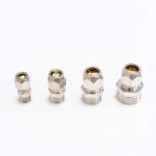 Factory direct card sleeve direct brass nickel plated nylon tube card sleeve connector copper tube seamless tube terminal connector