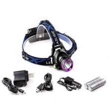 New V9 strong head light T6 fixed focus rechargeable led headlight USB headlight