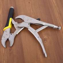 Xing Nai Hardware Tools Factory Lu Wei Hardware 10 inch round mouth pliers. Non-slip plastic handle round mouth pliers. C-type pliers. scissors