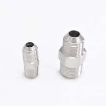 Factory direct stainless steel American straight force ancient high pressure fuel pipe transition joint 304 hydraulic joint flared horn