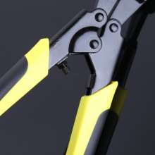Boutique hardware department store two-color plastic handle bolt cutters. 8-inch flat mouth labor saving wire pliers. Mini bolt cutters. pliers