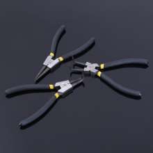 Lu Wei hardware multi-size 7-inch circlip pliers. Labor-saving four-in-one inner and outer curved ring circlip pliers. pliers. scissors