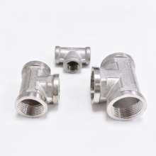 Factory direct stainless steel internal teeth tee 201 thread casting inner wire tee to map sample non-standard custom