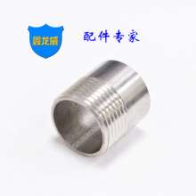 Stainless steel single head wire 201 welded pipe joint polished external thread thread thickened seamless pipe