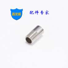 Stainless steel single head wire 201 welded pipe joint polished external thread thread thickened seamless pipe