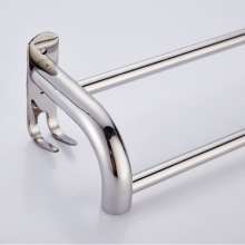 304 stainless steel single and double pole towel rack. A bathroom towel rack with hooks. Bathroom bathroom pendant. J hotel supplies YF013