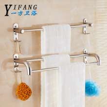 304 stainless steel single and double pole towel rack. A bathroom towel rack with hooks. Bathroom bathroom pendant. J hotel supplies YF013