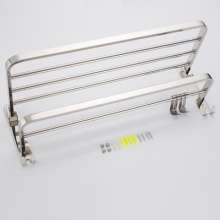 Stainless steel 304 folding towel rack. Towel rack. Bathroom storage towel rack pendant 304 mobile stand hardware pendant. Hotel Supplies . Hotel supplies YF017