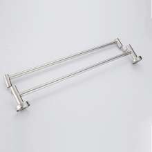 304 stainless steel high and low towel rails. Bathroom bathroom Towel rack Double pole bathroom hardware pendant. Hotel supplies YF026