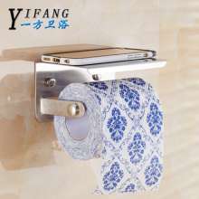 Stainless steel mobile phone paper towel holder. Simple bathroom stainless steel paper towel holder. Toilet bathroom creative toilet paper holder. Tissue box YF035