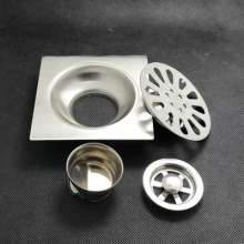 Square stainless steel floor drain. Self-sealing and odor-resistant floor drain. The bathroom is thickened with floor drains. Washing machine floor drain. Engineering single and double floor drain. Fl