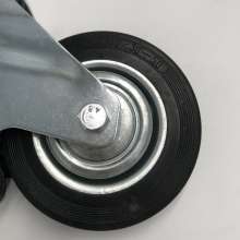 Universal wheel single brake industrial caster movable wheel screw low center of gravity furniture caster wheel