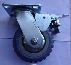 Heavy duty double brake hot wheels Casters Wheels PVC brake movable wheels Industrial casters professional casters Load 200-400KG casters