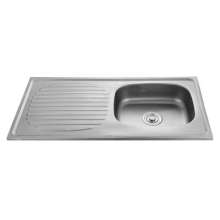 Stainless steel sink. sink  . wash basin . Engineering sink. Foreign trade sink 10050 single basin double board Southeast Asia stainless steel sink 0.40.60.70.8