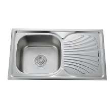 Stainless steel sink with plate sink Export African sink India Indonesia Thai stainless steel sink 78*44