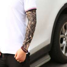 Tattoo Sleeve Flower Arm Tattoo Male Seamless Female Summer Sunscreen Glove Sleeve Sewed Ice Silk