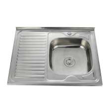 Factory stainless steel sink FS8060J with plate sink integrated sink. 304 sink hand washing sink. sink . Basin
