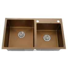 Stainless steel double sink sink. Hand-drawing foreign trade sink. Export to the North American sink. Middle East Manual Sink 8045S