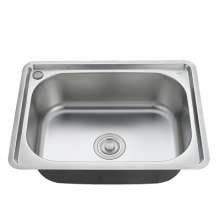 直销印度水槽6045 一体拉伸单槽 不锈钢水槽 水槽厨房 便宜工程盆  洗手盆