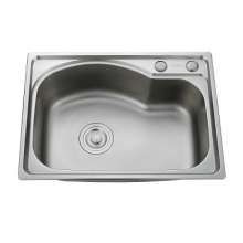 一体成型304不锈钢单水槽   洗手盆  水槽 洗碗池海湾型欧式风格厨卫5843