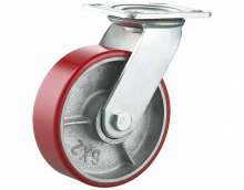 Casters Heavy-duty flat-side iron core PU universal wheel Heavy industrial foot wheel Iron core Active caster Wheel Load-bearing 200-400GK