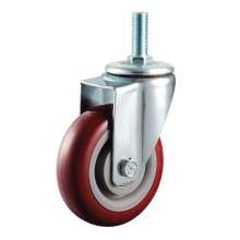 Medium PU screw universal wheel Industrial casters Polyurethane Universal moving wheel Jujube feet Wheel load capacity 75KG-150KG