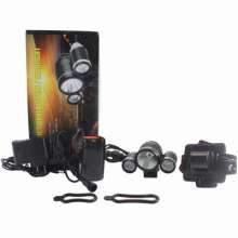 Solomon's new LED glare long-range three-head rechargeable headlights. flashlight  . Outdoor cycling equipment bicycle light headlight 2022