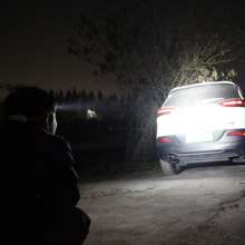 Solomon LED three-headed glare long-range hunting headlights. illumination. Campfire . 10WT6 dual light source high power charging headlight 3033