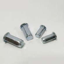 Flat head full hexagon blind hole blue white rivet nut