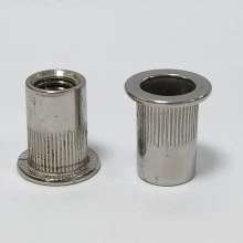 Stainless steel flat head vertical rivet nut, screw