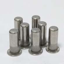 Stainless steel flat head vertical, blind hole rivet nut, screw