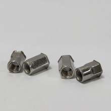 Stainless steel small countersunk head, half hex rivet nut, screw