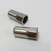 Stainless steel screw, small countersunk half hexagonal blind hole screw, rivet nut screw
