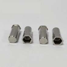 Stainless steel screw, small countersunk half hexagonal blind hole screw, rivet nut screw