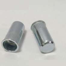 Small countersunk head vertical blind blue white zinc rivet nut, screw