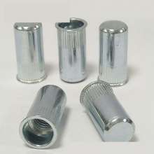 Small countersunk head vertical blind blue white zinc rivet nut, screw