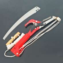 Nylon rope high altitude shears high branch shears landscaping pruning shears four pulleys high altitude pruning shears