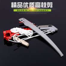 Telescopic pole gardening pruning shears bold nylon rope fruit tree scissors high altitude high branch shears