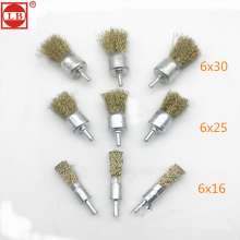 Wire brush with handle grinding head Electric grinder polishing and derusting rod diameter 6x ( 16 25 30)