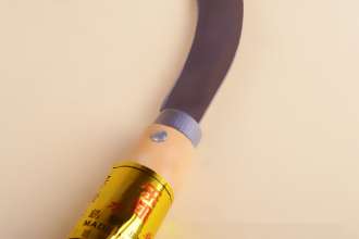 Multi-function pineapple paring knife with wooden handle