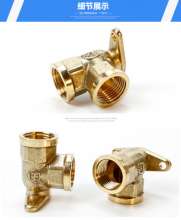 4 points inner tooth wire with seat copper elbow fixed joint pipe fittings 90 degree right angle plumbing fittings elbow