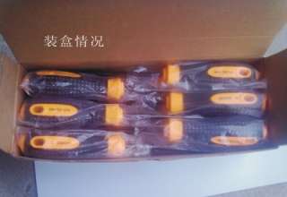 Manual screwdriver . 3 PCT cross Phillips word 75mm screwdriver . Screwdriver . Hardware tool massage handle. Sen lion tool 2013-3*75