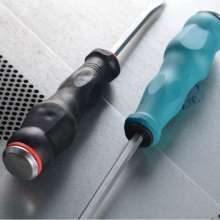 Cross with a magnetic screwdriver. Screwdriver. Hardware tools. Can be punched through the screwdriver. Screwdriver 412
